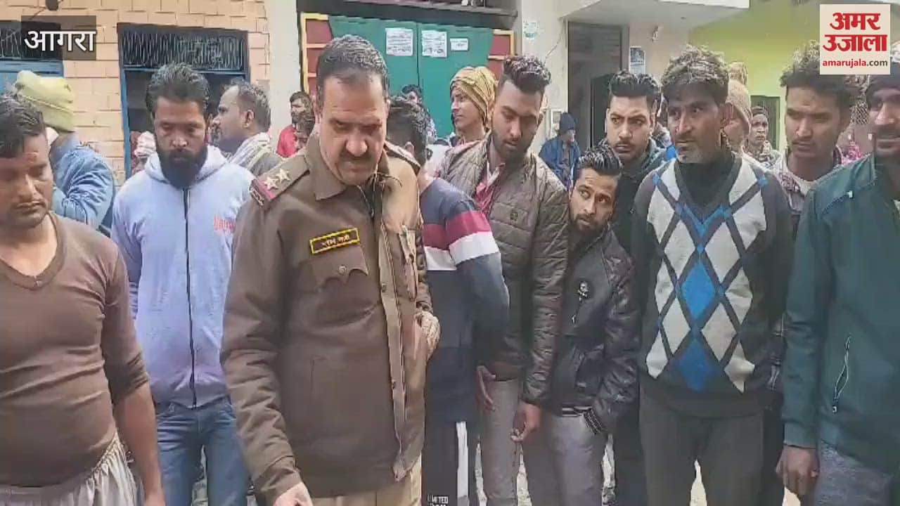 VIDEO : gas cylinder explosion in agra create panic