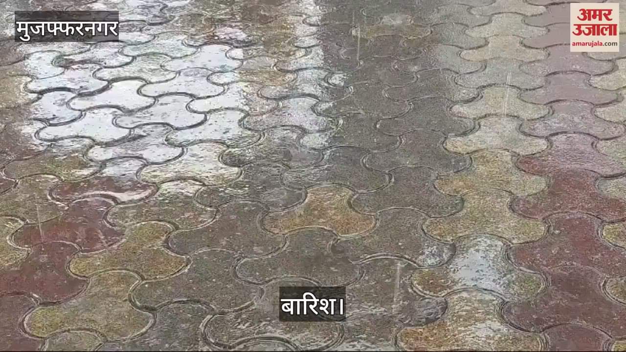 VIDEO : Hailstorm along with rain in Muzaffarnagar, people shivering due to severe cold