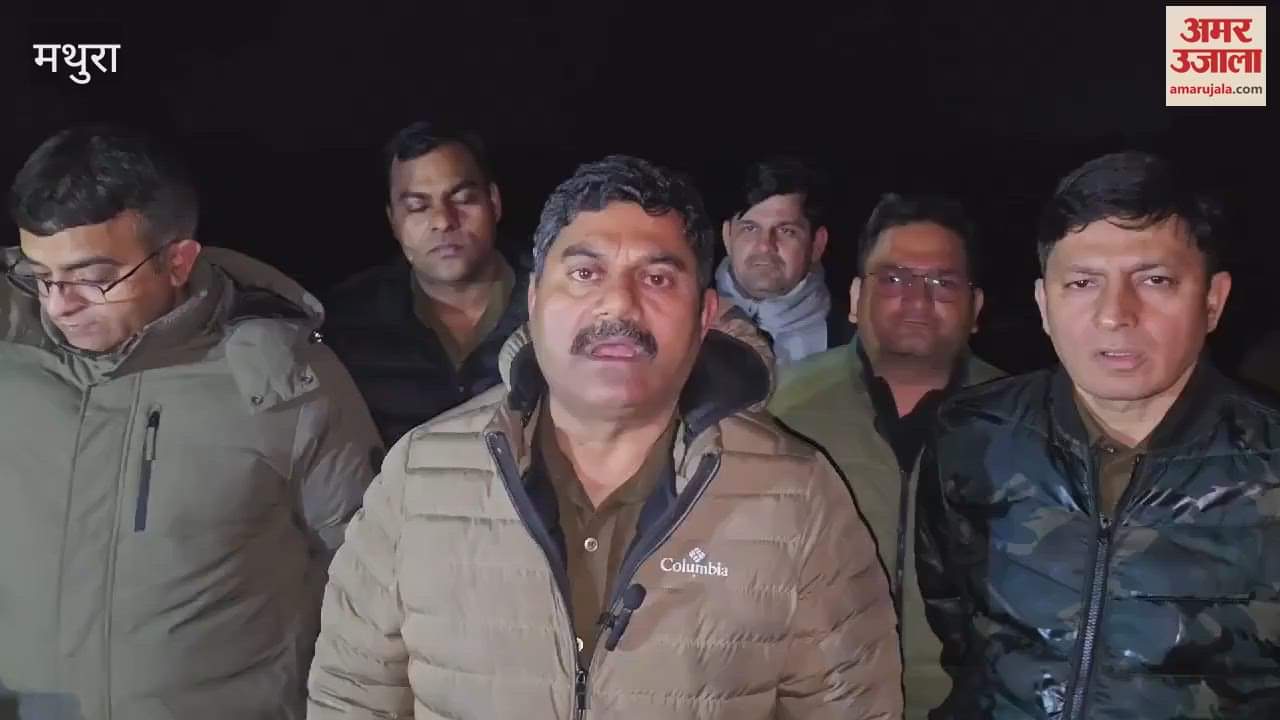 VIDEO : police encounter robbers of jewellery shop in mathura