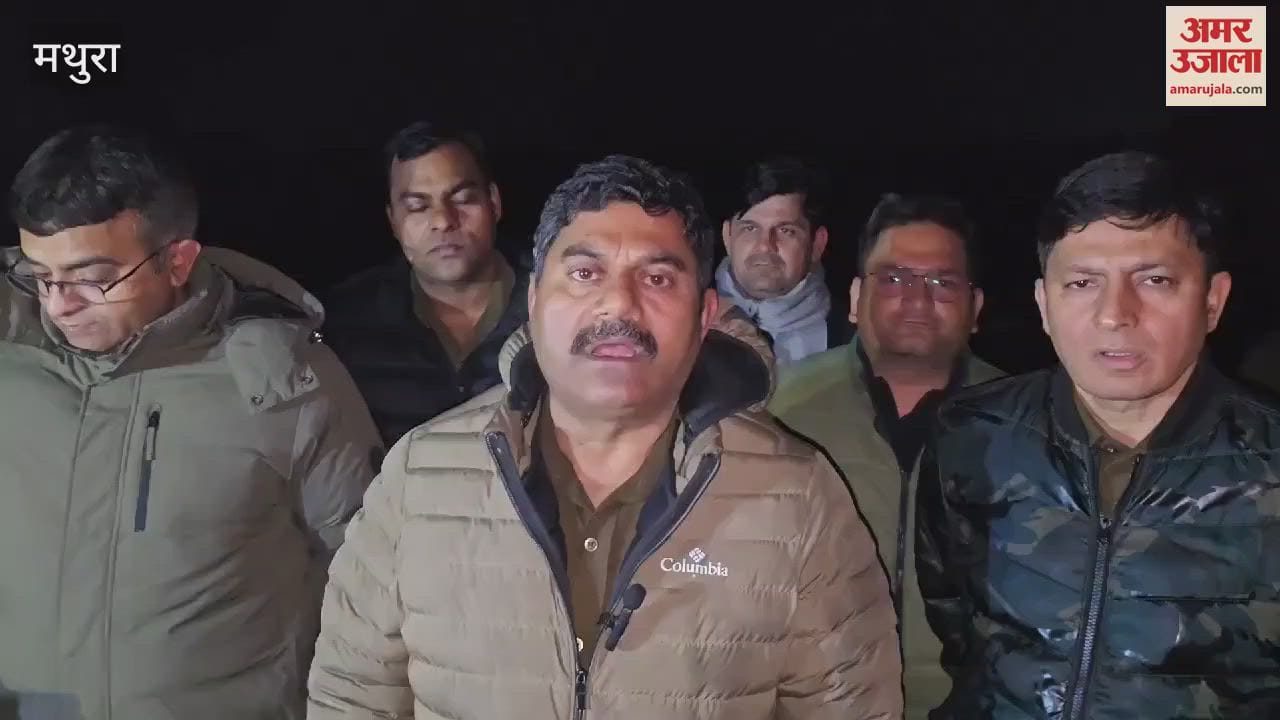 VIDEO : police encounter robbers of jewellery shop in mathura