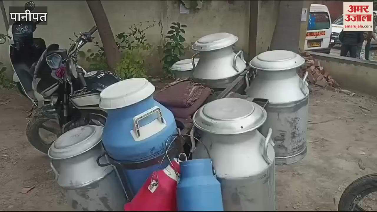 VIDEO : milkman died after a dog came in front of his motorcycle in Panipat