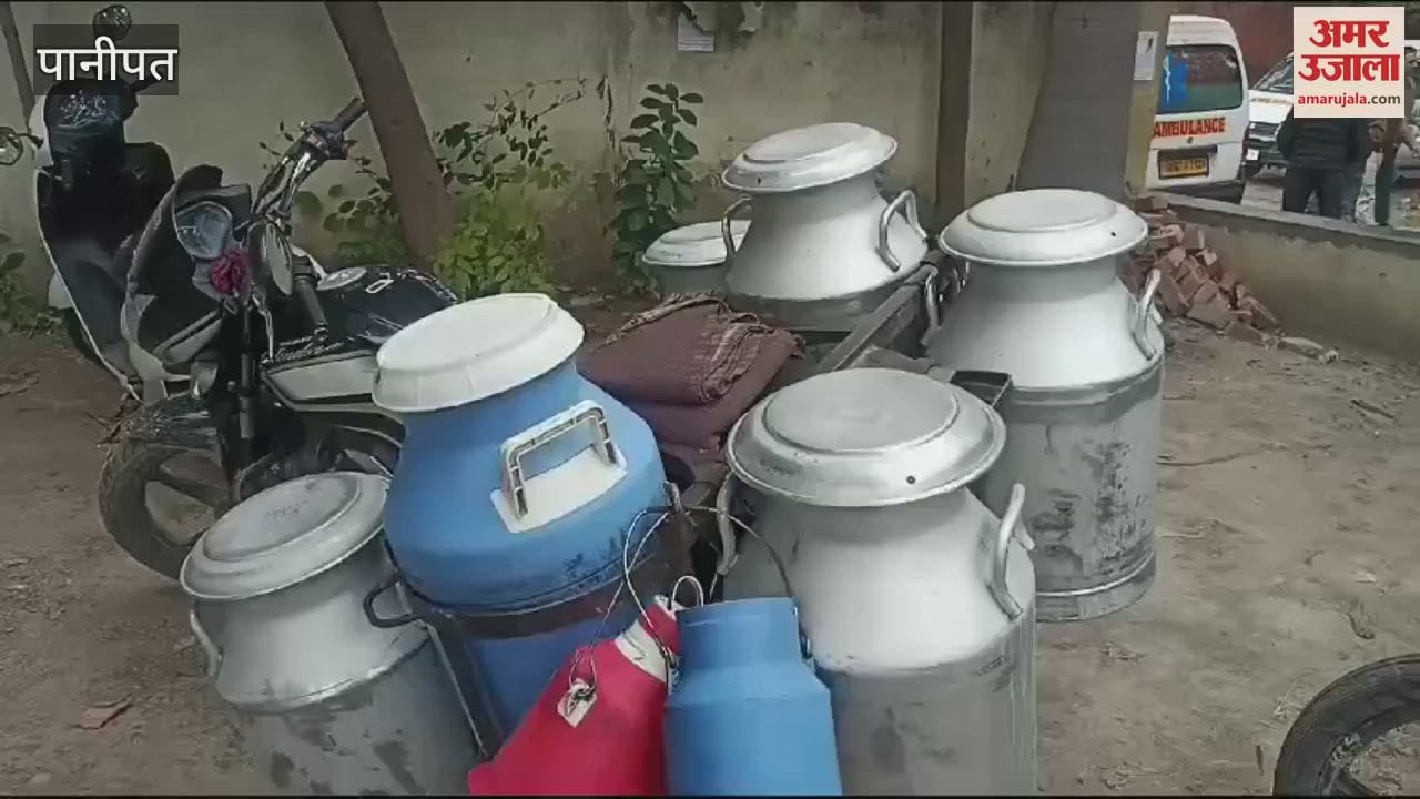 VIDEO : milkman died after a dog came in front of his motorcycle in Panipat