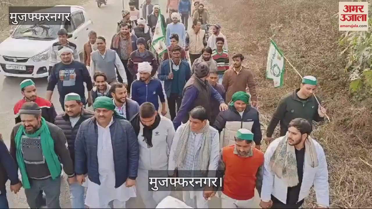VIDEO : Bhakiyu took out a march for overbridge in Muzaffarnagar