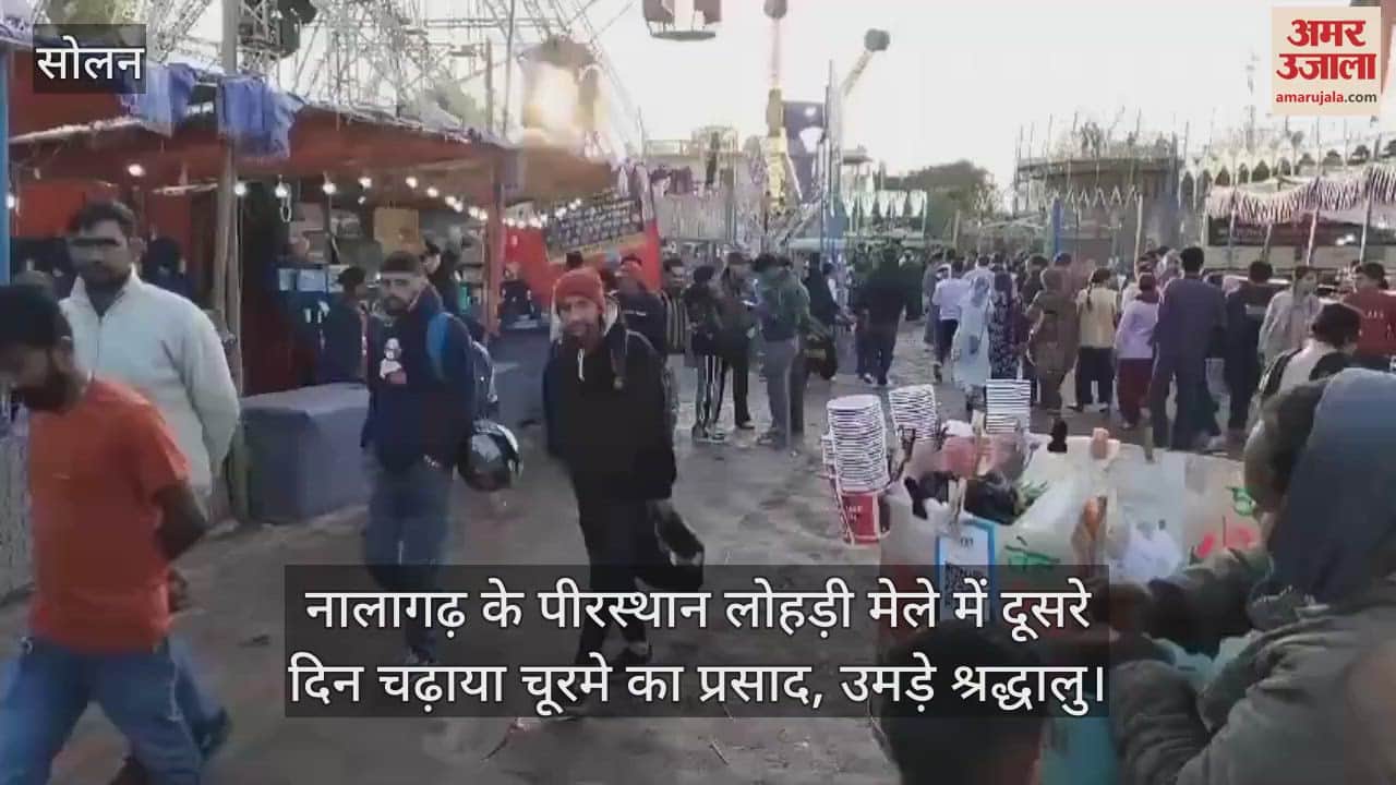 VIDEO : Churma Prasad was offered on the second day at Peersthan Lohri fair in Nalagarh