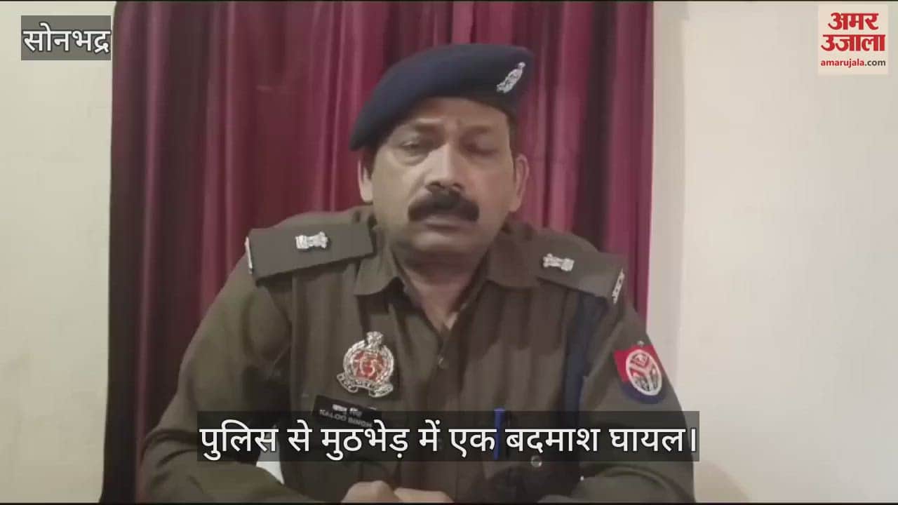 VIDEO : Sonbhadra police encounter miscreant arrested who robbed truck driver