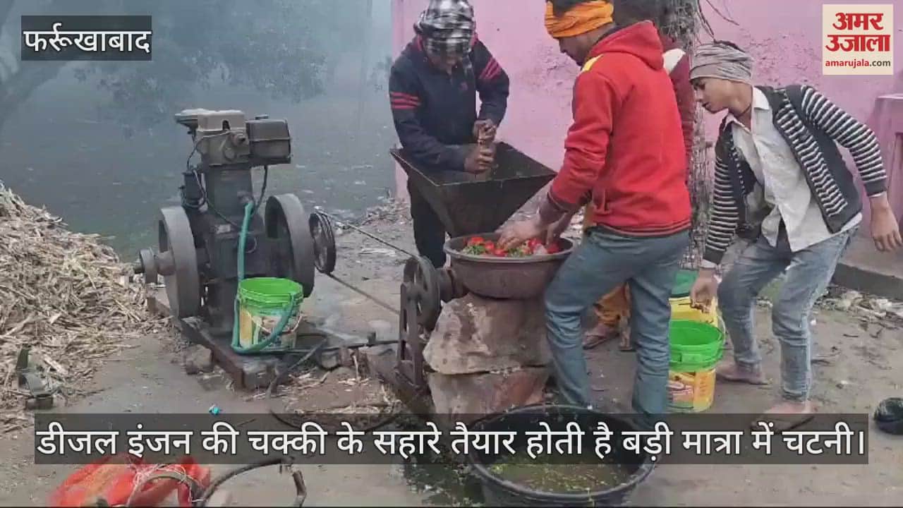 VIDEO : फर्रुखाबाद के रामनगरिया मेला आने वाले लोगों को भा रहा है भुना आलू, स्वाद दोगुना कर रही है स्पेशल हरी चटनी