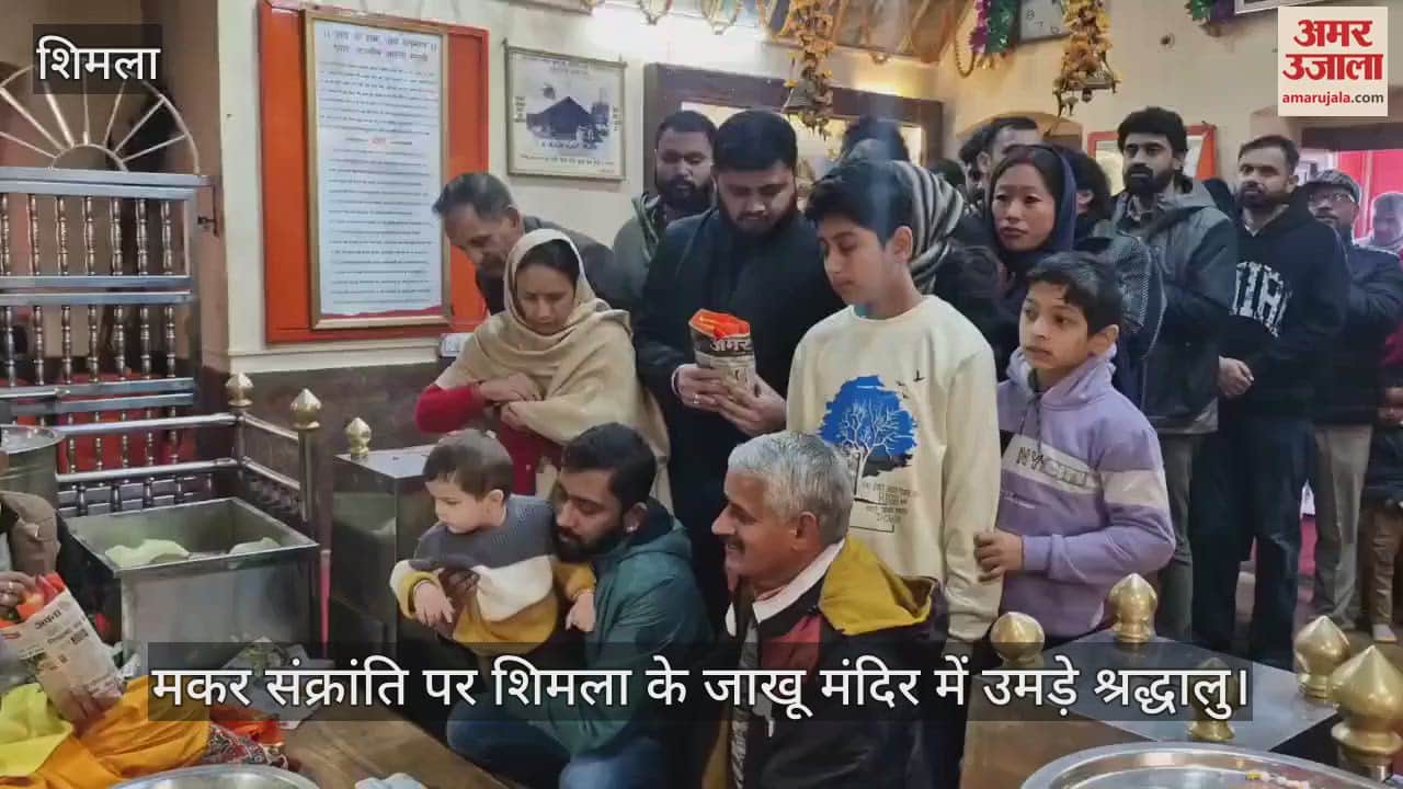 VIDEO : On Makar Sankranti devotees gathered at Jakhu temple in Shimla