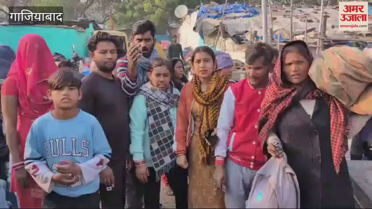 VIDEO : Police reached Sector 9 of Vijaynagar Ghaziabad to vacate army land
