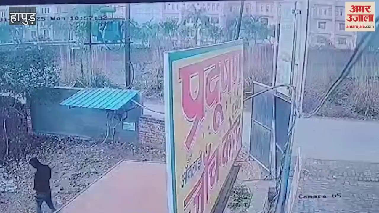 VIDEO : lineman cut off the electricity of petrol pump as he not getting petrol without helmet In Hapur