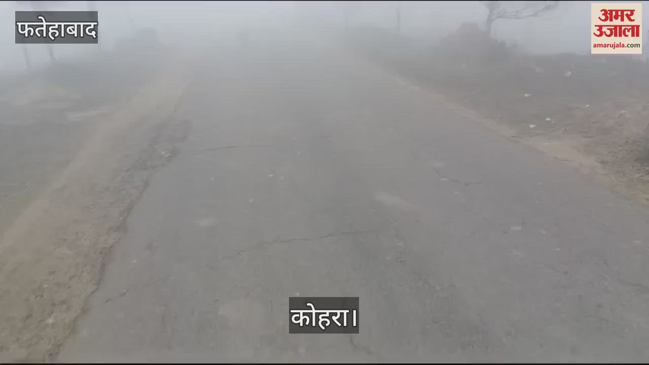 VIDEO : Fog again prevails in Fatehabad on second day