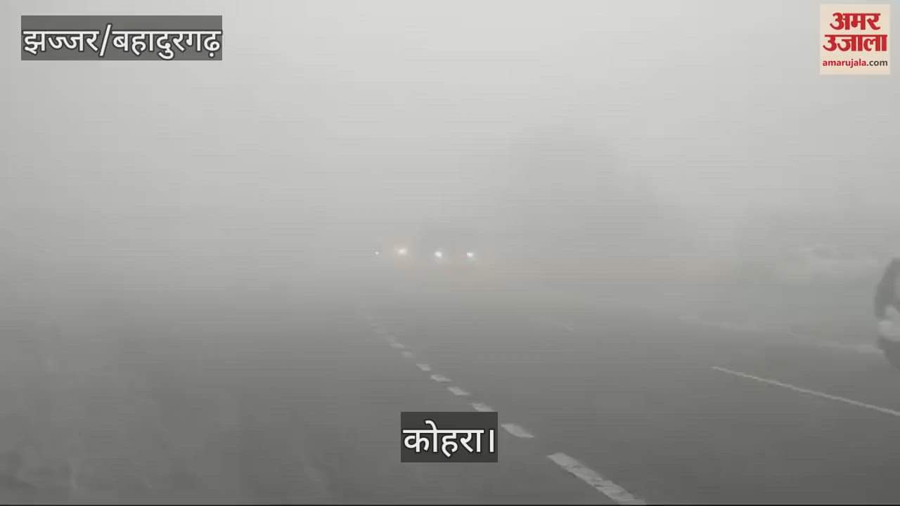 VIDEO : Visibility was zero due to dense fog in Jhajjar