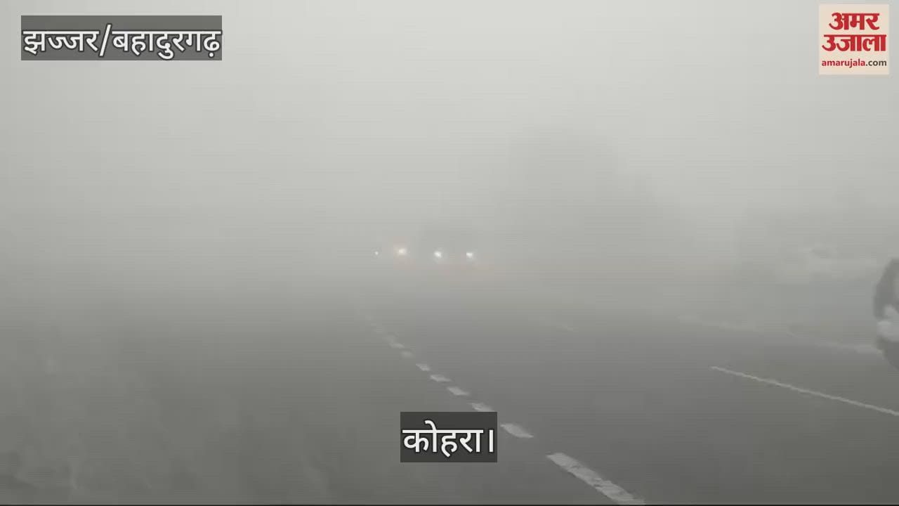 VIDEO : Visibility was zero due to dense fog in Jhajjar