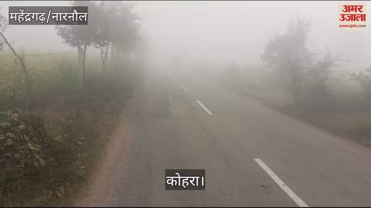 VIDEO : Visibility was less than 20 meters in Narnaul, Sun God appeared at 10 o'clock