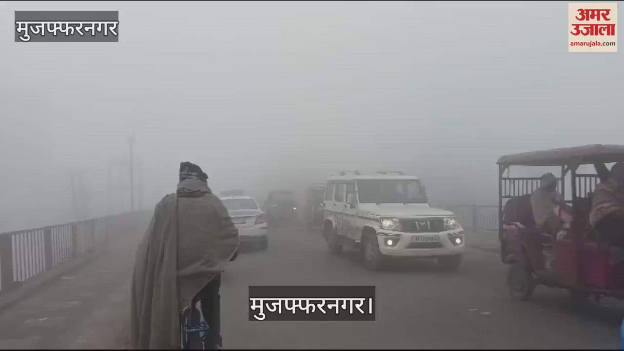 VIDEO : Fog affected life in Muzaffarnagar, children went to school shivering