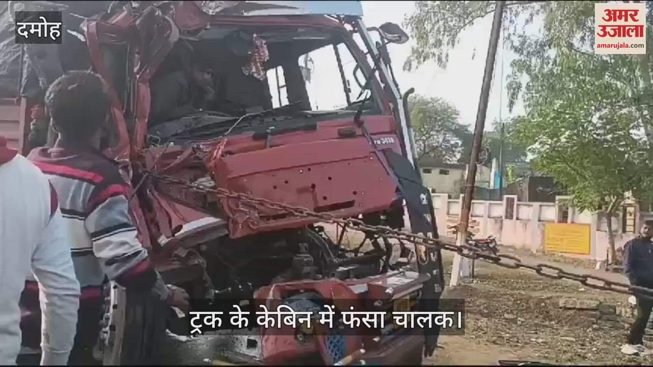 Damoh The truck driver travelling on Damoh Jabalpur State Highway applied brakes and another truck driver hit