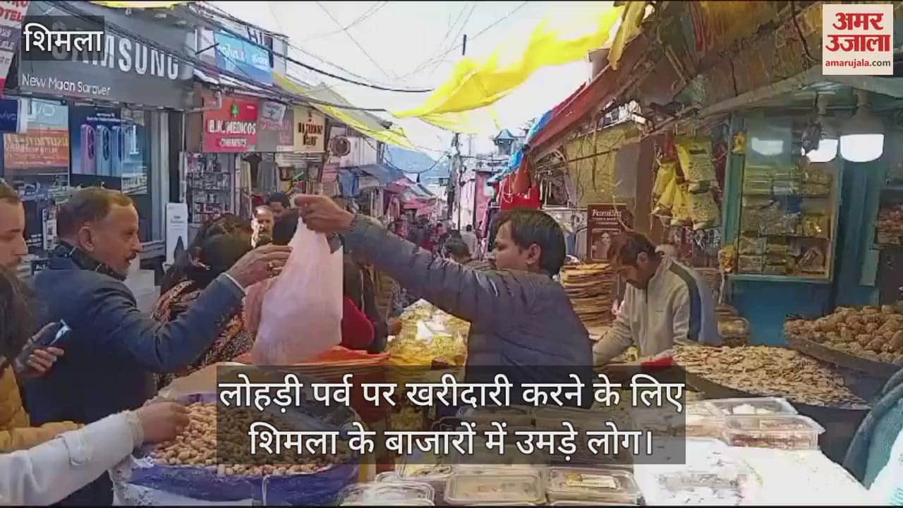 VIDEO : People thronged Shimla markets to shop on Lohri festival