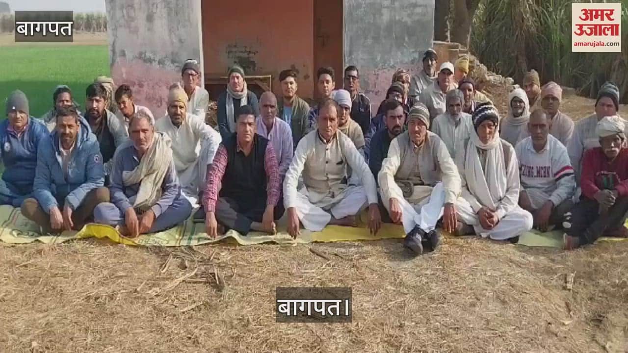 VIDEO : Farmers in Baghpat started a sit-in to get protected animals captured