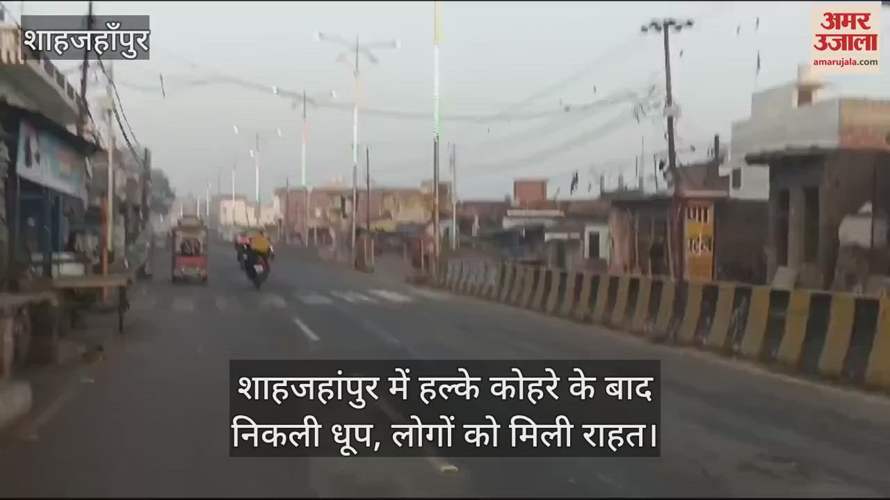 VIDEO : Sunshine bloomed after light fog in Shahjahanpur
