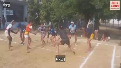 VIDEO : Trials were held in Meerut for the state level senior women's Kabaddi competition