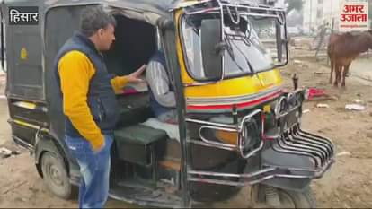 VIDEO : corporation issued challans to those who threw animal fodder in the open In Hisar