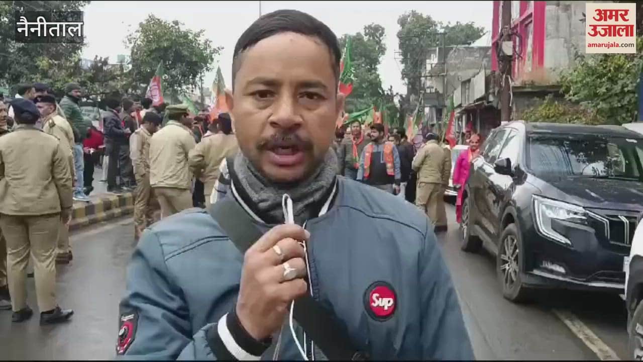 VIDEO : भाजपा से मेयर पद के प्रत्याशी के समर्थन में रोड शो, सैकड़ों की संख्या में पहुंचे कार्यकर्ता