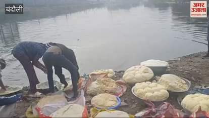 VIDEO : Food department officials threw 25 quintals khoya into the water