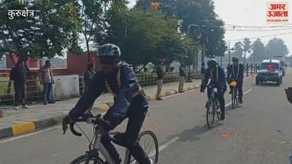 VIDEO : To remember the sacrifice of the heroes in Kurukshetra, the cycle journey of NCC cadets will create new history
