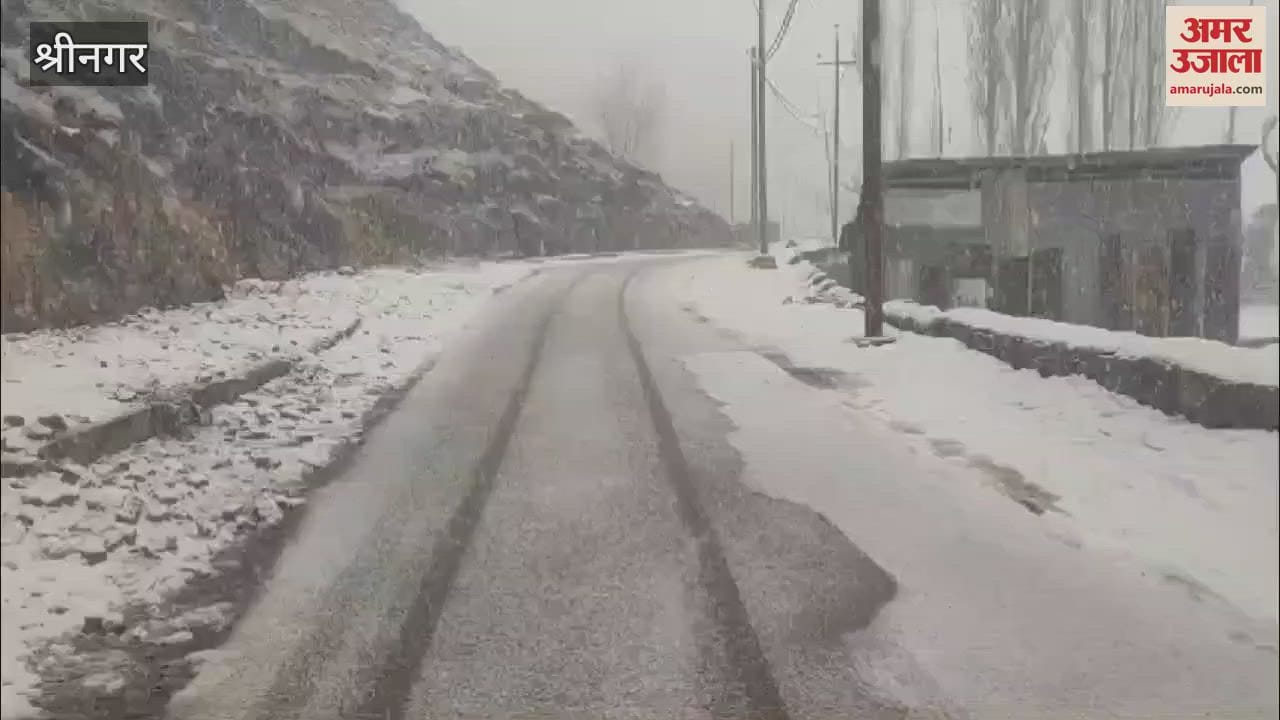 VIDEO : Snowfall in Anantnag and Kulgam, snow covered mountains