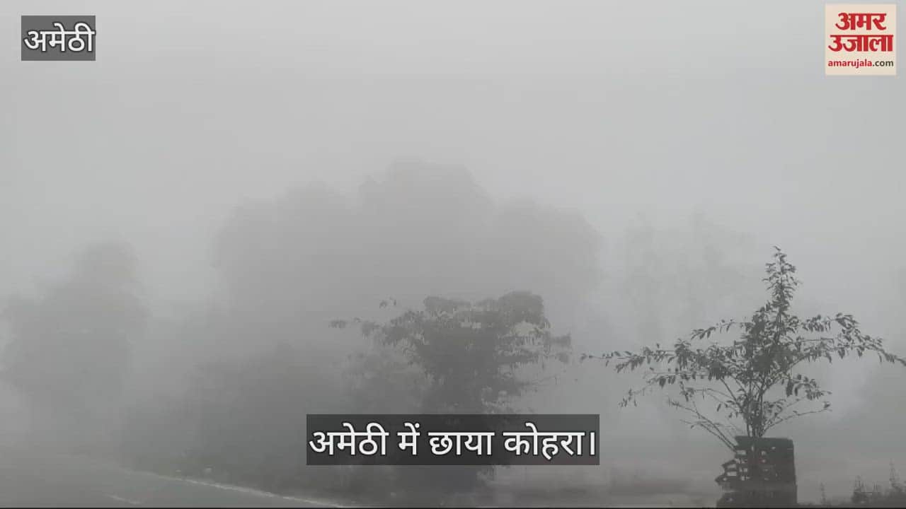 VIDEO : Amethi: कोहरे ने रोकी वाहनों की रफ्तार, सुबह तक छाया रहा कोहरा