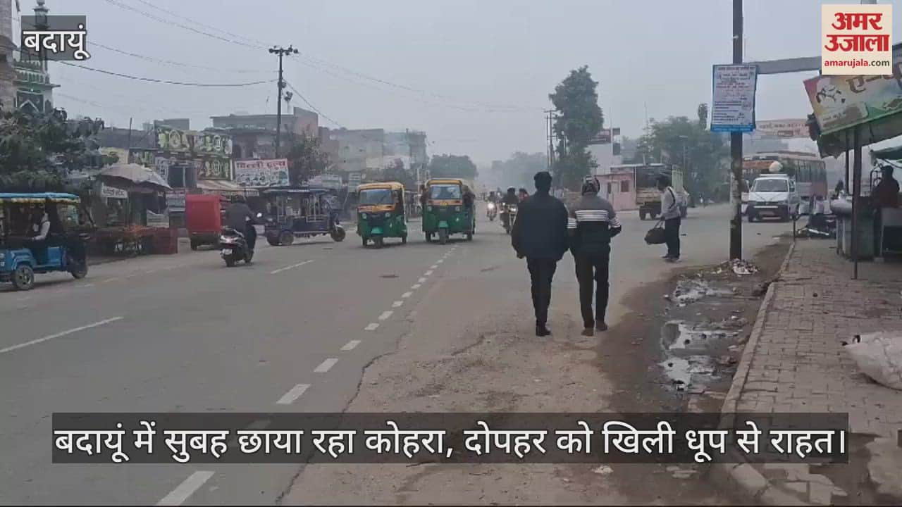 VIDEO : Badaun witnessed fog in the morning, relief from sunshine in the afternoon