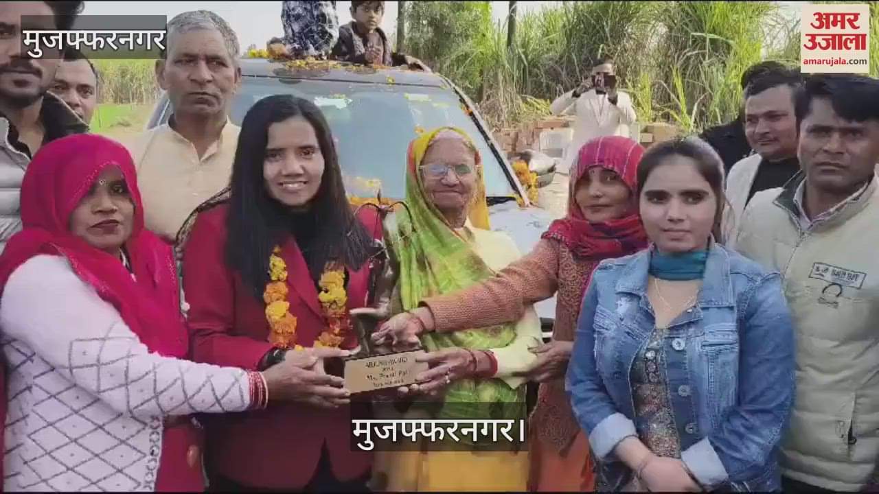 VIDEO : Para athlete Preeti Pal returned to village with Arjun Award, got grand welcome