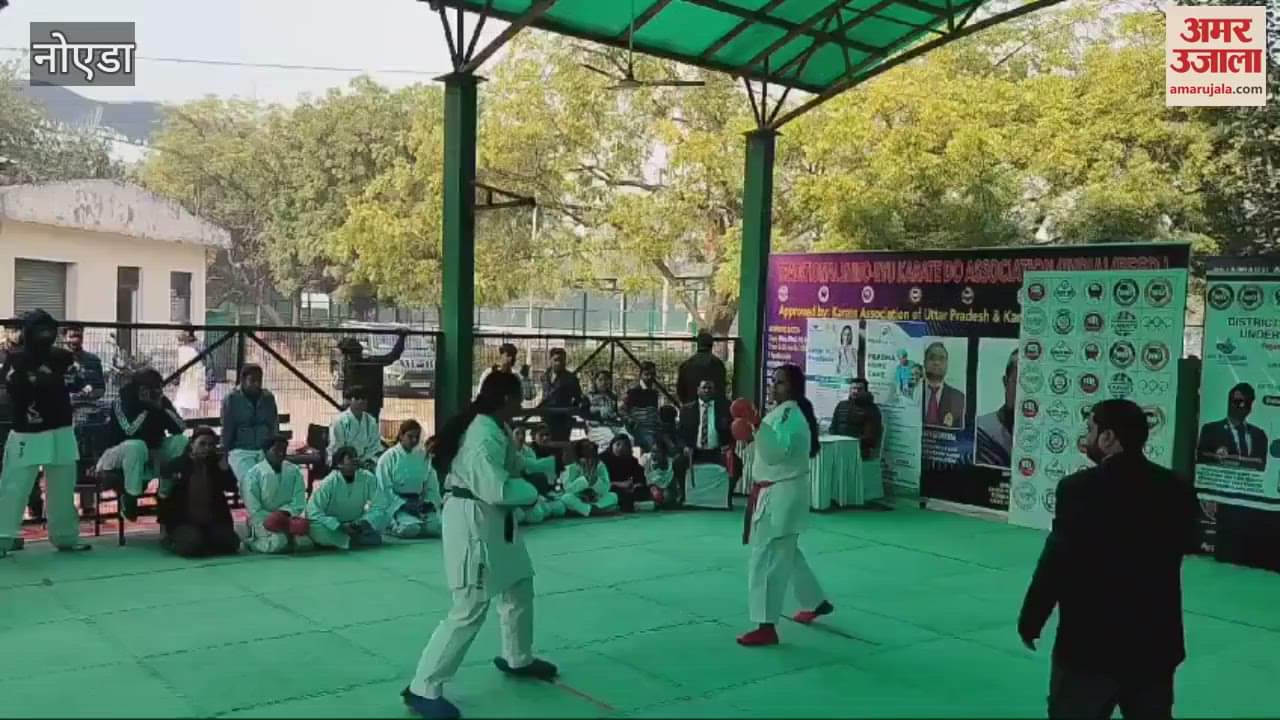 VIDEO : 28 karate players won gold in district level selection camp in Noida