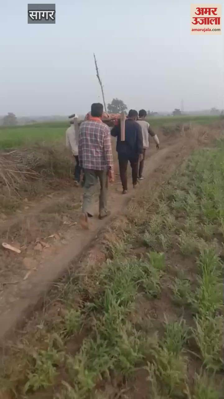 The road leading out of village occupied by bullies sick and the dead are forced to resort to cots