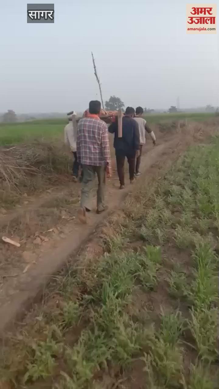 The road leading out of village occupied by bullies sick and the dead are forced to resort to cots