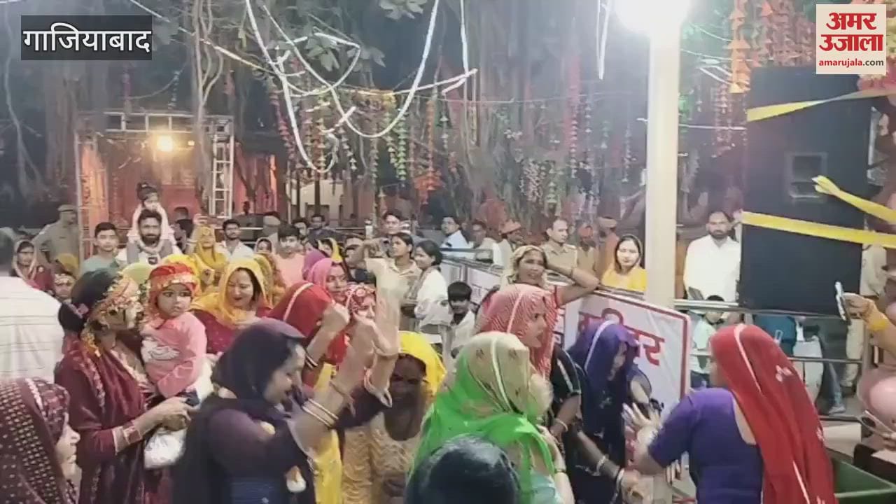 VIDEO : huge crowd of devotees gathered at Mahamaya Devi temple in Modinagar
