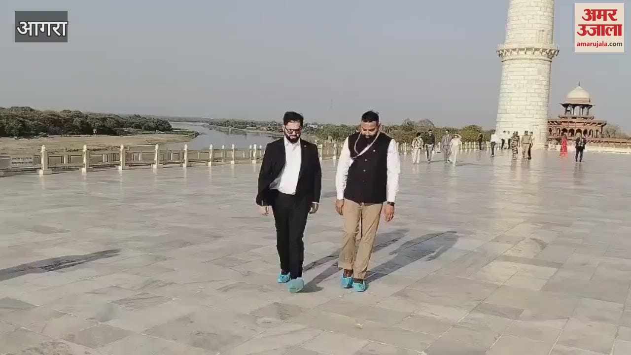 VIDEO : Chile President Gabriel Boric visits at taj mahal