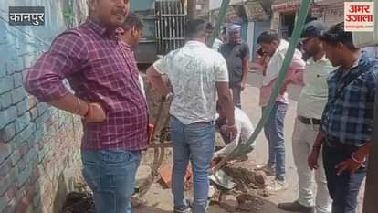 VIDEO : Protest against installation of transformer on Pony Road, uproar