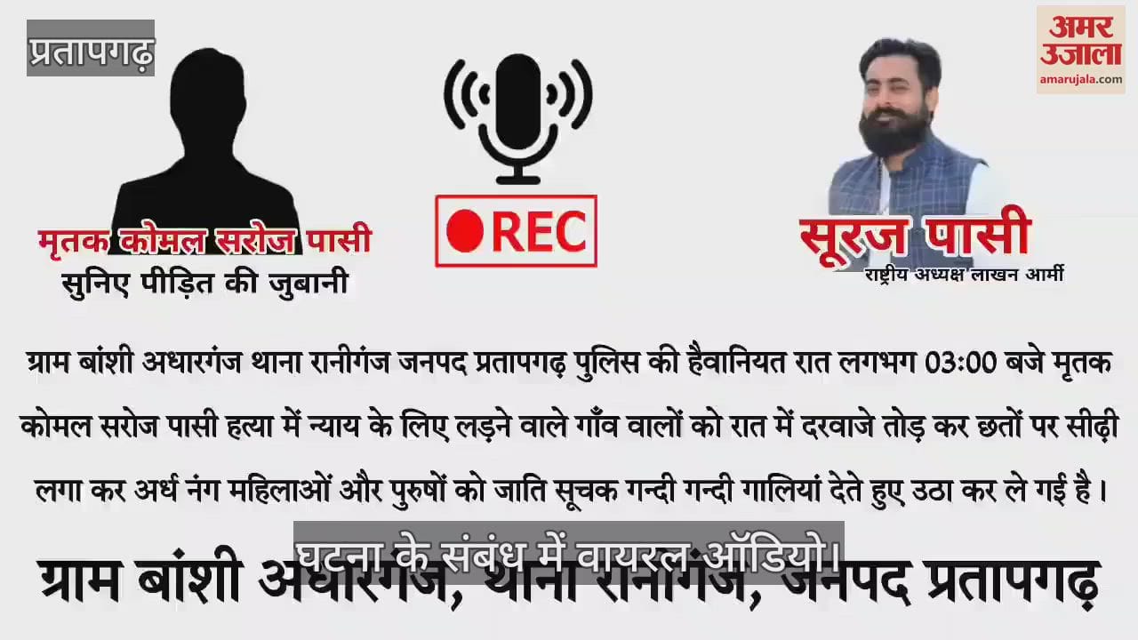 VIDEO : Pratapgarh: Police's mayhem in Durgaganj, police raids houses of villagers named in riot, causes commotion