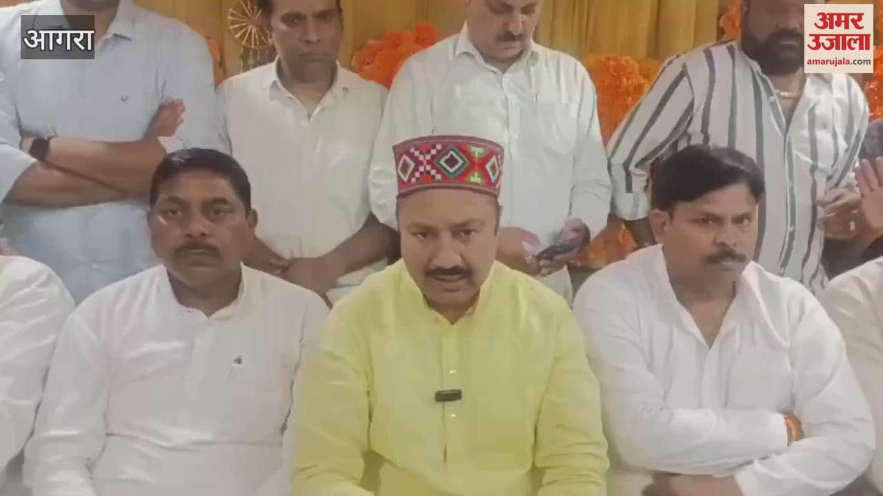 VIDEO : Kshatriya leader Sher Singh Rana reached Agra after attack on SP MP's house