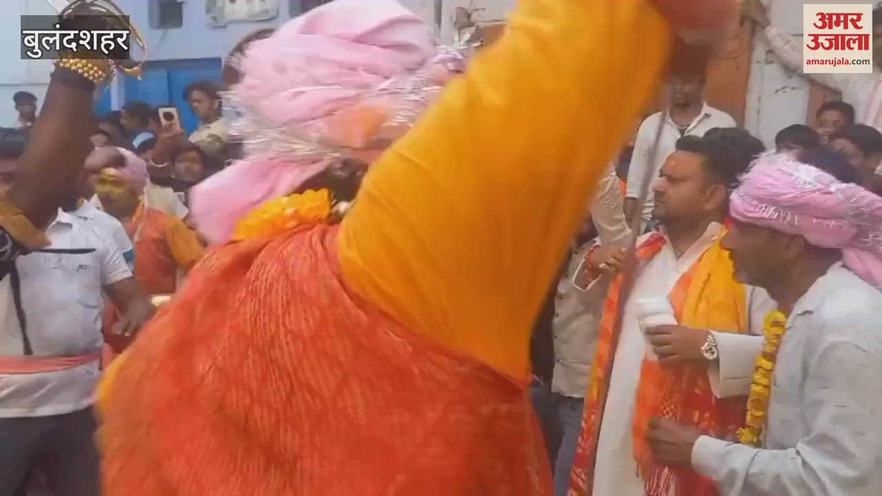 VIDEO : A grand procession of Maa Mahakali was taken out in Khurja of Bulandshahr