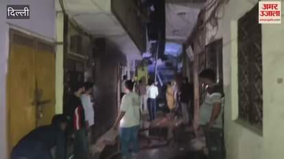 VIDEO : Fire broke out in a clothes stitching factory in Jafrabad man burnt to death