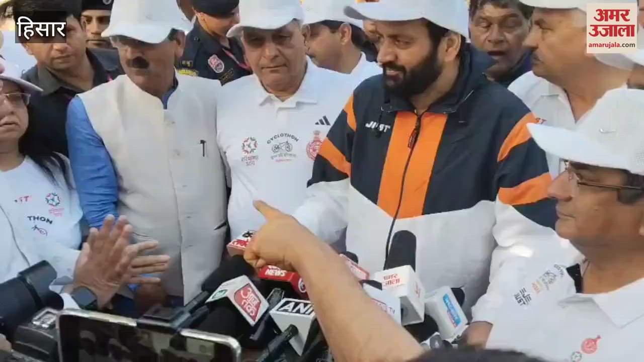 VIDEO : Drug Free Haryana Cyclothon 2.0 started with great pomp from Hisar, CM Naib Singh Saini said...