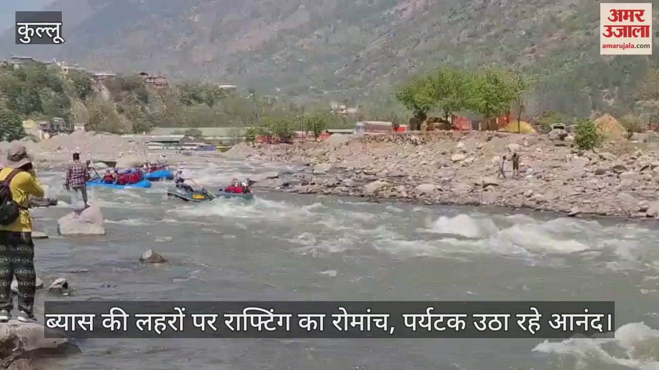 VIDEO : Tourists are enjoying the thrill of rafting on the waves of Beas