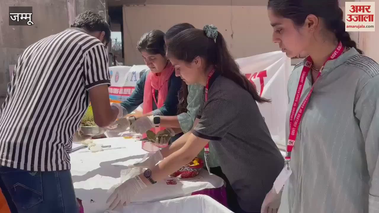 VIDEO : Awareness campaign was run on the day of Ashtami on the Tawi river