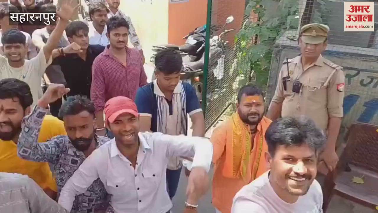 VIDEO : Saharanpur: Hindu organizations took out bike procession, waved saffron flags.