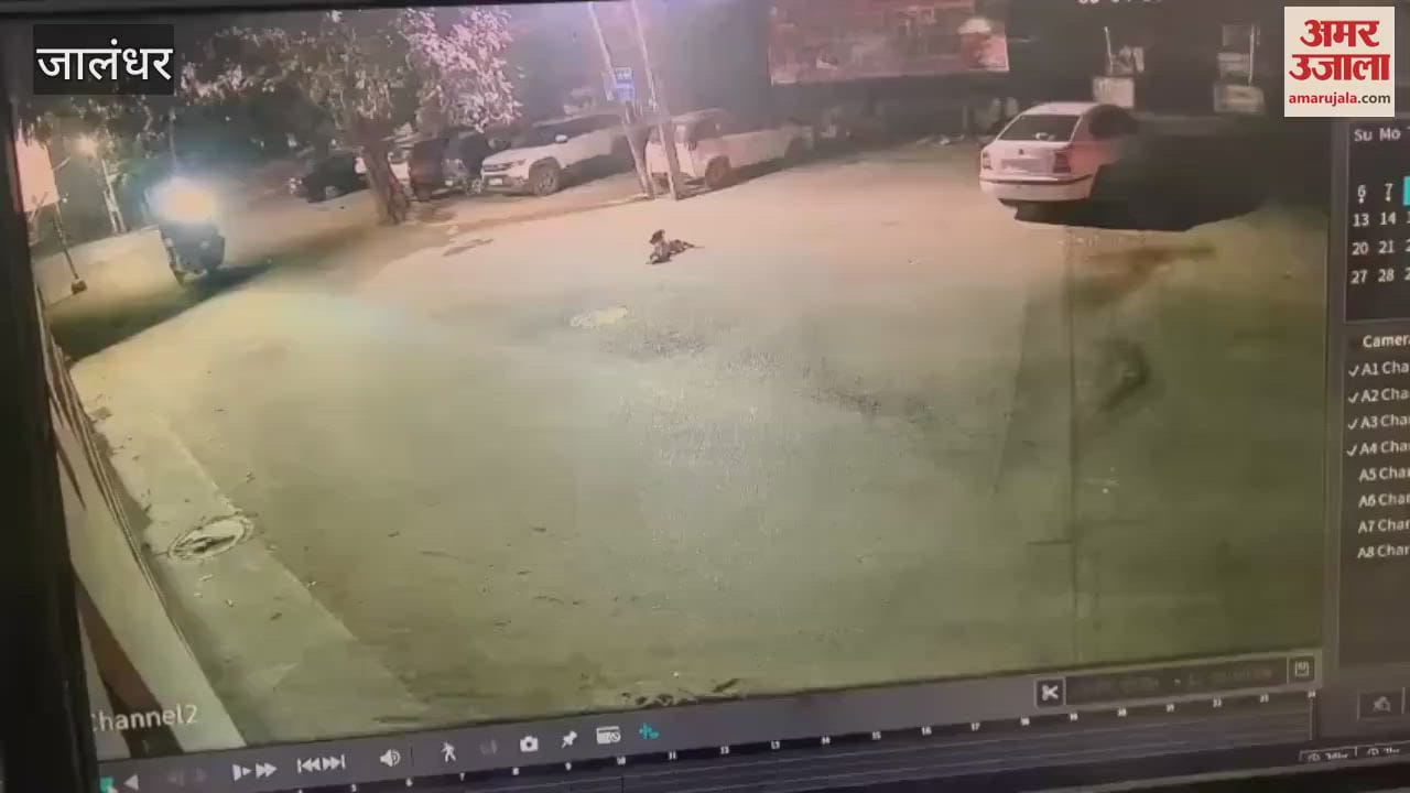 VIDEO : Terrorist attack on BJP leader Manoranjan Kalia's house in Jalandhar, a person coming on an e-rickshaw attacked with a hand grenade