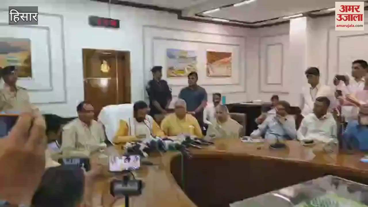 VIDEO : CM Naib Saini reached Hisar airport: held a review meeting with officials