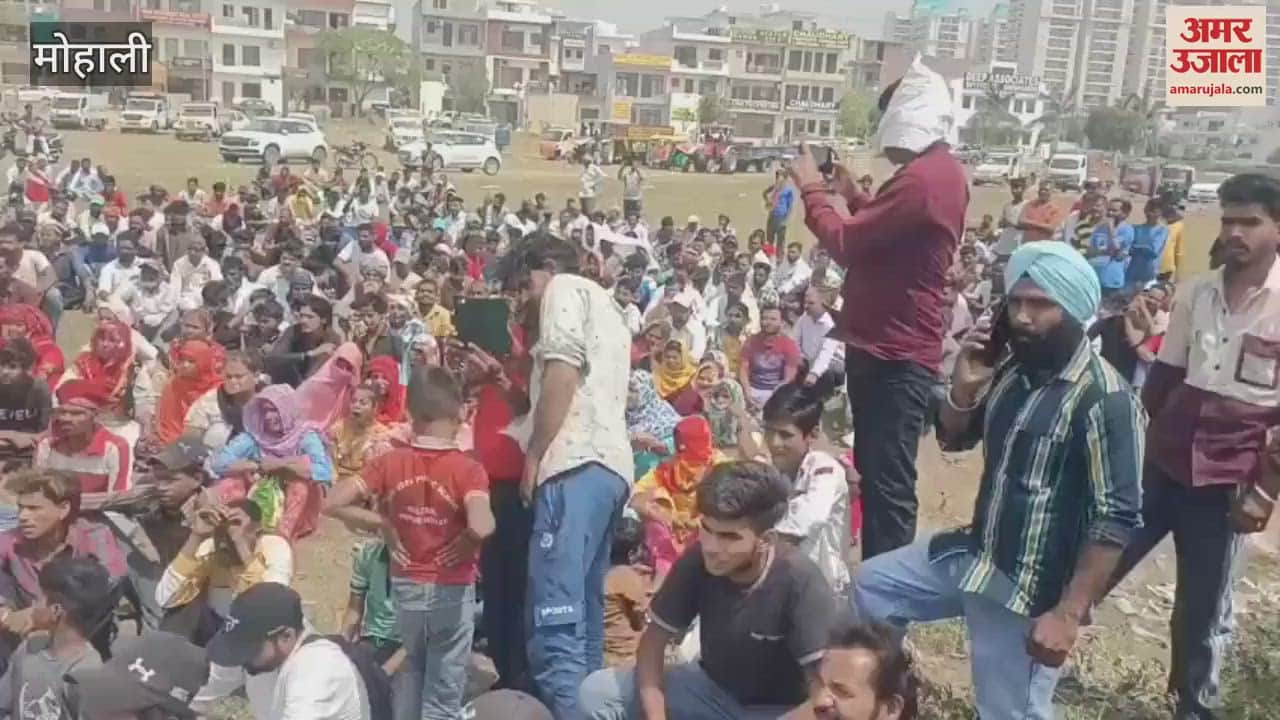 VIDEO : मोहाली में पंजाब सफाई मजदूर फेडरेशन का प्रदर्शन