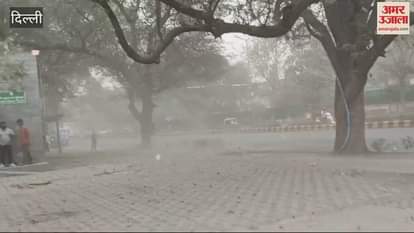 VIDEO : Dust storm in Delhi