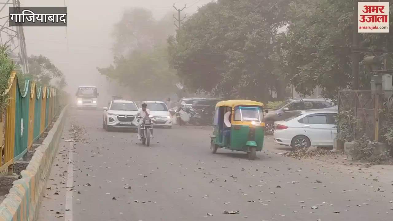 VIDEO : Dust storm in Ghaziabad people looked troubled